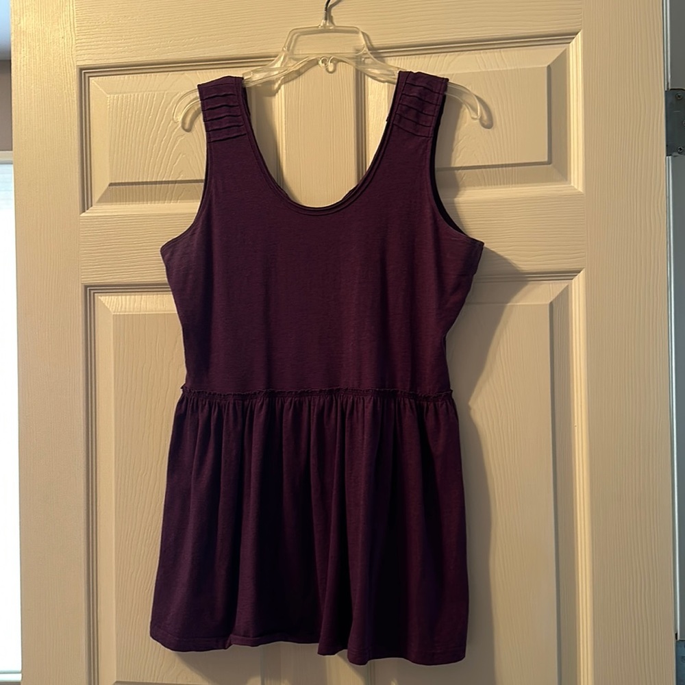 Matilda Jane Plum Skippy Peplum Tank